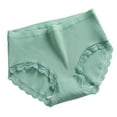 thumbnail image 2 of Sunvit-Panties Womens Cotton Mid-Waist Underwear - Soft Breathable & Skin-Friendly, Lace Trim, Size XL Green, Perfect for Daily All-Day Comfort, 2 of 3