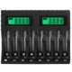 thumbnail image 2 of Muyoka Cargadores de batería de 8 ranuras Cargadores de baterías recargables AA AAA 1.2V 2000mA Smart 8 Bay AA AAA Cargador de batería con LCD Pantalla de alimentación inteligente Resistencia a altas Muyoka Hogar, 2 of 7