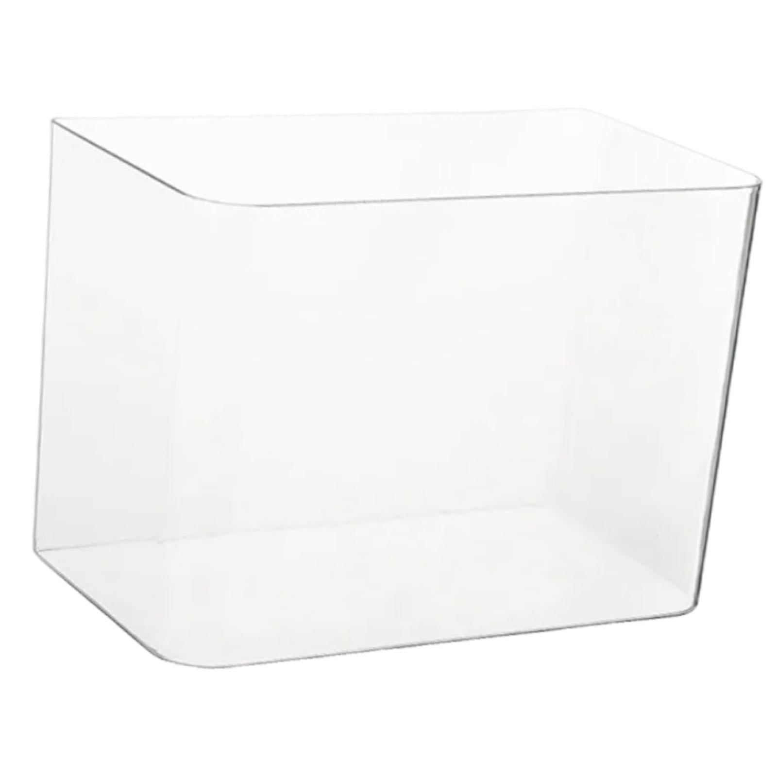 EHJRE Reptile Terrarium Tank Aquarium Clear Habitat Cage Transparent Feeding Box Sturdy Pp Build Suitable for Fish Keeping Reptile Caring Desktop Placement No Lid