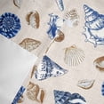 thumbnail image 3 of Summer Marine Life Window Valance for Kitchen, Watercolor Conch Starfish Ocean Shells Vintage Rod Pocket Short Curtain for Small Windows, Light Filtering Decorative Valance, 42 x 18 Inch, 3 of 9