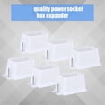 thumbnail image 3 of 6pcs Electrical Outlet Box Extender,single Gang Box Extender With 12pcs Screws 1 Gang Switch Unit Receptacle Extender, 3 of 5