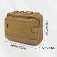 thumbnail image 3 of Bolsa táctica portátil con diseño láser , organizador militar para medicamentos y herramientas, bolsillo para mapas, accesorio IFAK, 3 of 8