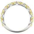 thumbnail image 5 of 3.13 ct Brilliant Round Cut Simulated Yellow Diamond 14k White Gold Eternity Band SZ 11, 5 of 6