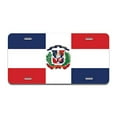 thumbnail image 2 of SignMission A-LP-03-180 Dominican Flag Aluminum License Plate, 2 of 4