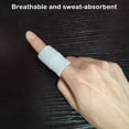 thumbnail image 4 of maskred 10 Pieces Fingertip Sleeve Breathable Hand Joint Protector Shock Absorbing Support Brace Nonslip for Basketball Black Gray, 4 of 6