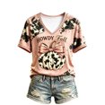 thumbnail image 2 of Halloween Tshirts Women Short Sleeve V Neck Casual Howdy Fall Pumpkin Graphic T Shirt Halloween Tops, 2 of 6