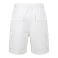 thumbnail image 4 of Mens Athletic Shorts Casual Elastic Waist Cargo Shorts Outdoor Loose Fit Pocketed Solid Color Summer Walking Shorts, 4 of 7