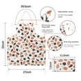 thumbnail image 7 of Autumn Fall Leaves Pattern Apron-Garden Aprons for Women with Pockets-Cotton Linen Waterproof Kitchen Cooking Gardening Aprons Adjustable for Kitchen,Cooking,BBQ and Salon 33"x27", 7 of 7