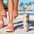 thumbnail image 2 of 20oz Happy Thanksgiving Turkey Fall Pumpkin Skinny Tumblers Stainless Steel Tumbler with Lid and Straw,Vacuum Insulated Double Wall Travel Tumbler Cups with Cleaning Brush for Coffee,Tea, 2 of 6