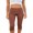 Dark Brown, variant on LMLYSoH Women’s Capri Pants Leggings Dots Print/Solid Color Low Waist Cropped Pants