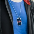 thumbnail image 3 of My Girlfriend is a Marine USMC Officially Licensed Military Dog Tag Pendant Necklace with Chain, 3 of 5