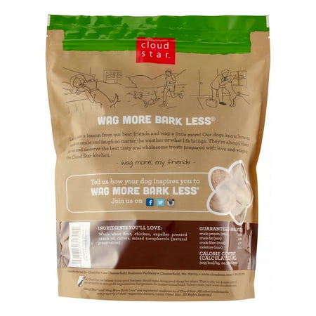 UPC: 0693804723024 | Cloud Star Wag More Bark Less Oven Baked Biscuits Chicken & Carrots Dry Dog Treat  3 lb