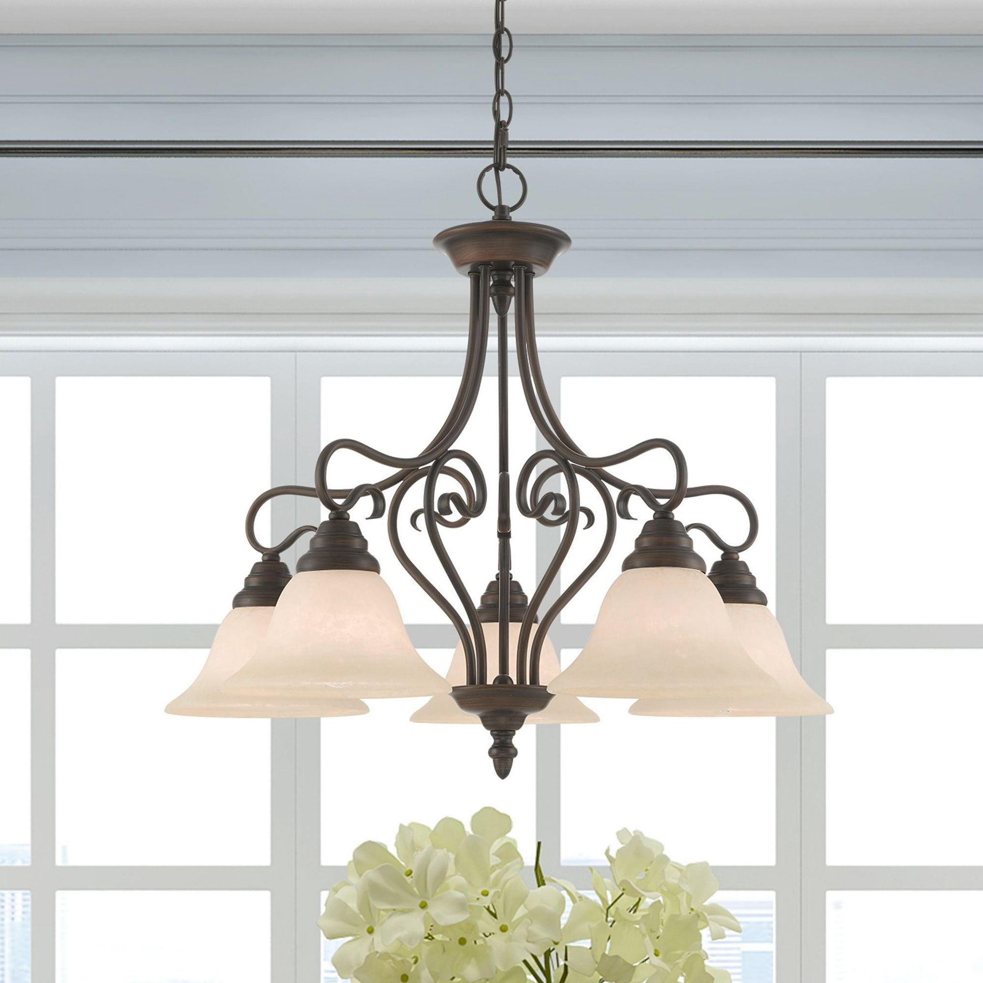 Livex Lighting Coronado Chandelier in Imperial Bronze