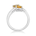thumbnail image 5 of .70 Ct Heart Natural Yellow Citrine Diamond 925 Sterling Silver Ring Size 9, 5 of 7