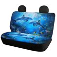 thumbnail image 2 of Uourmeti Dolphins Car Seat Covers Full Set 3 Pack, Car Seat Cover Full Set Polyester Protect Easy to Install for Cars Trucks most Cars, 2 of 10