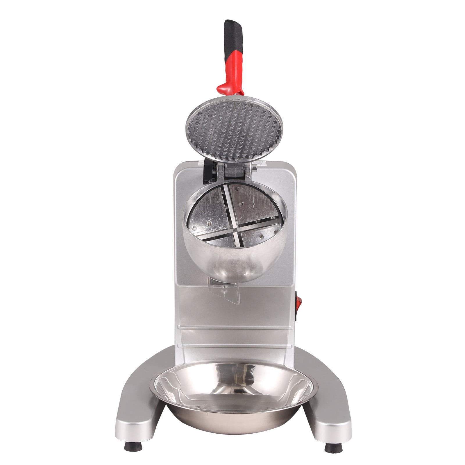 KFFKFF Electric Ice Crusher Machine 220LBS/Hr Snow Cone Maker Shaved Ice 300W