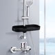thumbnail image 5 of Estante de almacenamiento para ducha, estante para cesta de ducha para , ducha, baño, bandeja de jabón montada en la pared, soporte Negro, 5 of 6