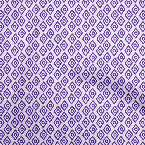 oneOone Cotton Silk Purplish Blue Fabric Block Sewing Material Print Fabric By The Yard 42 Inch Wide-ZK