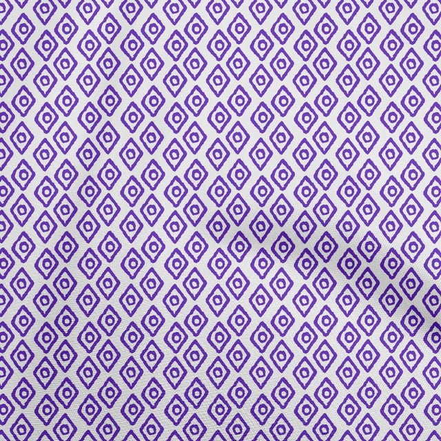 oneOone Polyester Spandex Purplish Blue Fabric Block Craft Projects Decor Fabric Printed By The Yard 56 Inch Wide-D0