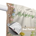 thumbnail image 4 of Easter Swag Valances for Windows 2 Pack, Kitchen Window Curtains 36 Inch Length, Rustic Gnomes Duck Floral Colorful Eggs Wooden Grain Privacy Swag Curtains for Living Room/Bathroom 36"x36", 4 of 8