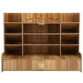 thumbnail image 1 of Wooden Storage Box Innovative Desktop Pen Holder Container Stationery Rack OrganizerCherry Wood Color, 1 of 14