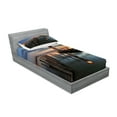 thumbnail image 2 of Ambesonne Colorful Fitted Sheet & Pillow Sham Set, Lighthouse Calm Dusk, Twinxl, Multicolor, 2 of 2