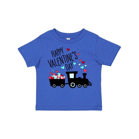 

Inktastic Happy Valentine s Day- Train Gift Toddler Boy or Toddler Girl T-Shirt