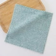 thumbnail image 3 of Microfiber Kitchen Towels,Kitchen Towel Velour Checked Coral Fleece Stain-Removing Pad Thickened Absorbent Fibre Cloth Housekeeping Cleaning Grease-Removing Kitchen Cloth(Green), 3 of 6