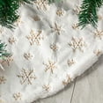 thumbnail image 2 of Falda con forma de árbol de Navidad, pelo blanco de felpa blanca como la nieve, 78 cm, 2 of 6