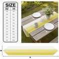 thumbnail image 3 of Yellow White Ombre Table Runner Linen Burlap Table Runner 70 Inches Long Farmhouse Funny Gradient Striped Dresser Scarves for Kitchen Island Coffee Dining Party Wedding Banquet Holiday Decor 13"x70", 3 of 8