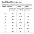 thumbnail image 5 of BESTMAN Short Sleeve Mandarin Collar Shirts For Men Cotton Button Down Shirt, 5 of 5
