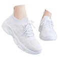 thumbnail image 3 of XIMIN Unisex Mesh Athletic Sneakers - Lightweight Breathable Tennis Shoes for Workouts Errands Urban Walking Travel and Casual Daily Wear (White, 7), 3 of 5