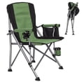 thumbnail image 4 of Folding Fishing Chair with Rod Holder, 150Kg Heavy Duty All Terrain Chair with Side Pocket, Cup Holder, Portable Adults Armchair for Outdoor, Camping, Garden, Beach, Lawn, Picnic, 4 of 11