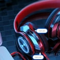 thumbnail image 5 of RnemiTe-amo Bluetooth Over-Ear Headphones, Watermelon Red, 5 of 9