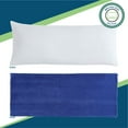 thumbnail image 6 of Your Zone 48" x 20" Ribbed Body Pillow with Removable Cover, Blue, 6 of 10