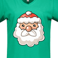 thumbnail image 4 of Inktastic Cute Santa Claus Face Women's V-Neck T-Shirt, 4 of 5