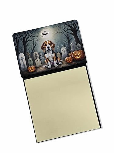 Beagle Spooky Halloween Sticky Note Holder 3.25 in x 5.25 in