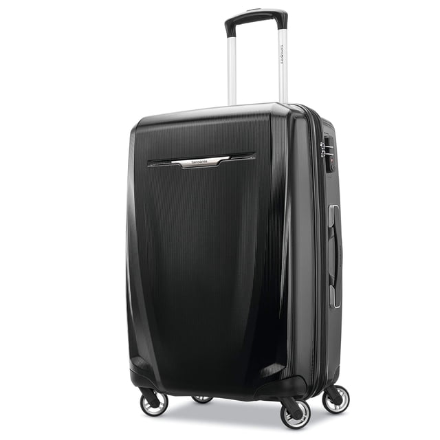 Maleta Samsonite Winfield 3 DLX Hardside de 25 pulgadas, color negro