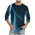thumbnail image 1 of Qiopertar Liquidation à Moins de 5$ Hommes Imprimé Col Rond Mode Décontractée Manches Courtes Blouses Chemises en Liquidation Accès Anticipé Offres, 1 of 4
