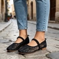 thumbnail image 6 of CHICVOMEY Mesh Ballet Flats for Women Breathable Ballet Flats with Buckle Fashion Fishnet Flats for Women Casual Work Flats, 6 of 9