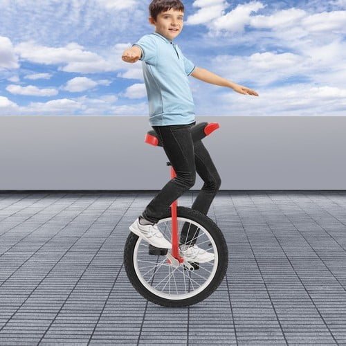 DENEST Adjustable Exercise Unicycle Outdoor Unicycle One Wheel Bike For 5-60 Years Old