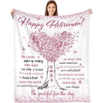 Retirement Gifts for Women, Retirement Gifts, Retirement Gift for Woman, Retirement Blanket for Women 2024, Retired Gifts for Women, Goodbye Farewell Gifts for Coworkers, Retirement Blanket 50" X 60"