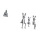 thumbnail image 5 of Colección De Esculturas De Figuras Familiares De Buda, Mono Y Conejo Para Hotel, Patio, Escritorio, Mesa, Centro De Mesa, Adorno Decorativo, 5 of 8