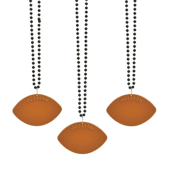 Black Bead W/Football Disc - Jewelry - 150 Pieces