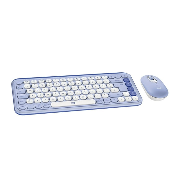 Logitech POP ICON Combo, Bluetooth Keyboard and Mouse Combo, Comfortable Typing, programmable Keys and Buttons, Quiet clicks, Easy-Switch up to 3 Dev