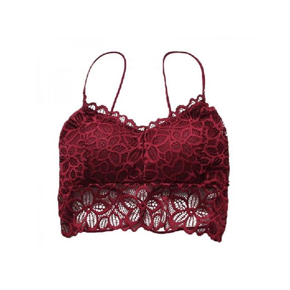 Women Girls Lace Push Up Bralette Bra Beauty Back