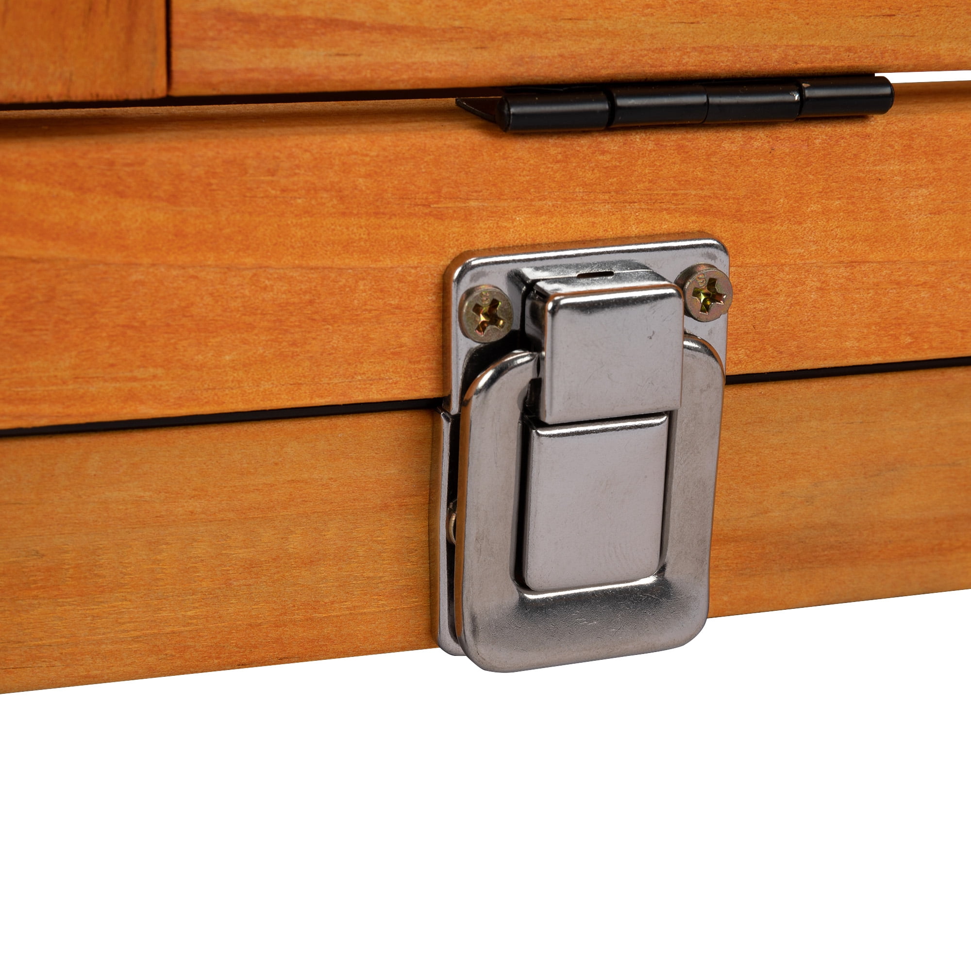 resenkos 35" Outdoor Rabbit Hutch with Wheels, Wood Bunny House with Ramp, Tray, Doors, Openable Top Small Animal Pet Cage, Orange