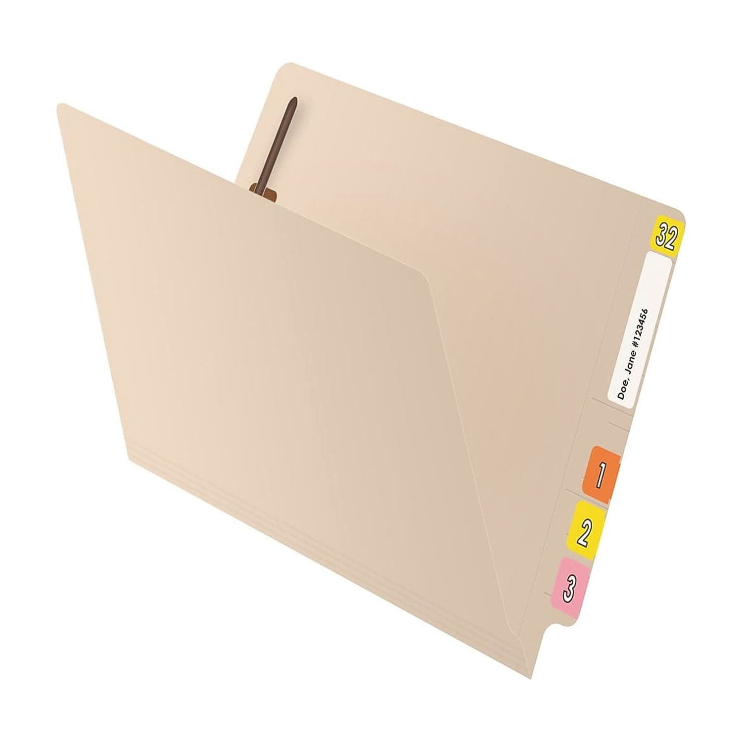 Medical Arts Press Reinforced End Tab File Folder Straight Cut Letter-Size Manila 50/Box (S-01314)