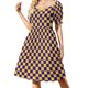 thumbnail image 1 of Vestido pirata morado y dorado de manga corta, estilo coreano, vestido de noche para mujer, vestidos largos para mujer., 1 of 7