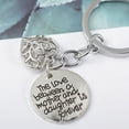 thumbnail image 4 of PBPBOX Keychain For Mom From Daughter Silver Heart Pendant 1Pcs 2.95*1.2*0.16In, 4 of 6